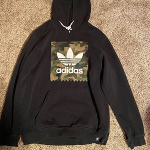 Adidas camo print hoodie